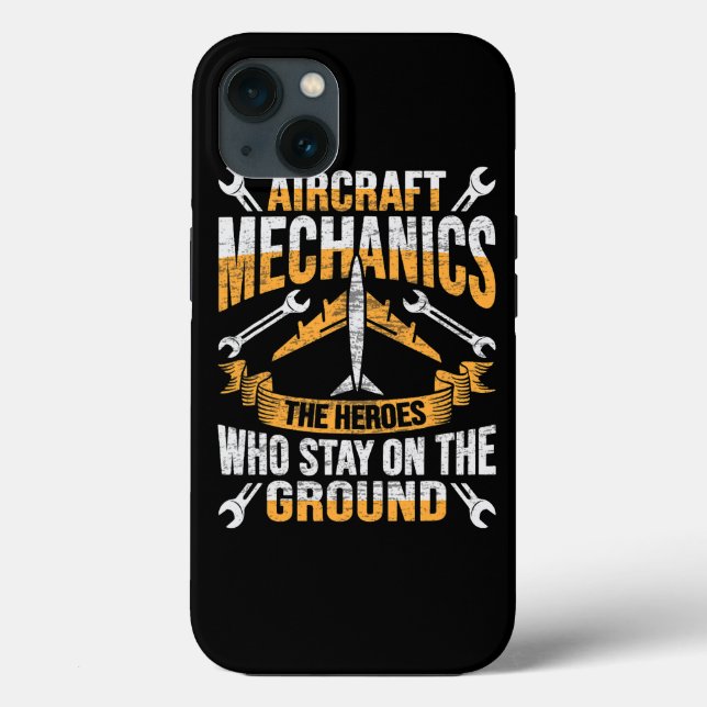 Funda De Case-Mate Para iPhone Diseño de héroe mecánico para aeronaves (Reverso )