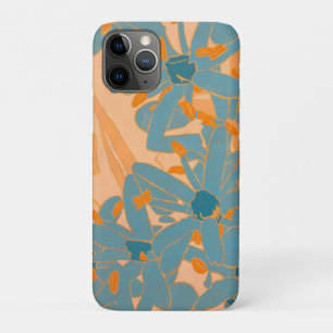 Funda Para iPhone 11 Pro Diseño de hoja contemporáneo en melocotón