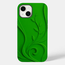 Funda Para iPhone 14 De Case-Mate Diseño de hoja minimalista verde