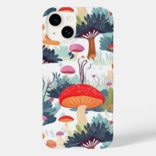 Funda Para iPhone 14 De Case-Mate Diseño de hongos y árboles