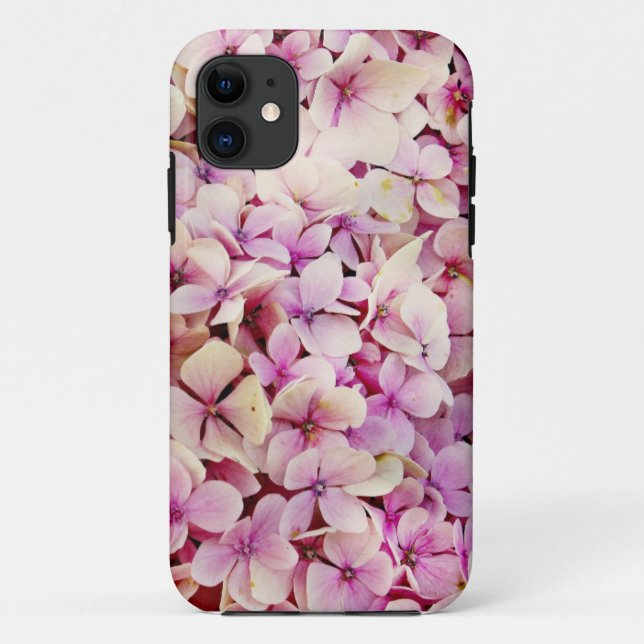 Funda De Case-Mate Para iPhone Diseño de Hydrangeas Rosa (Reverso)