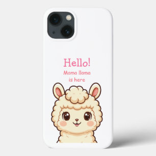 Funda Para iPhone 13 Diseño de ilustración de llama linda
