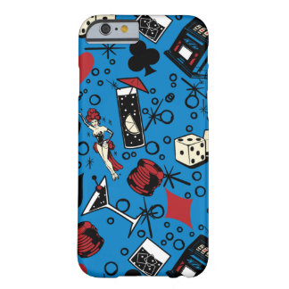 Funda Barely There Para iPhone 6 Diseño de juego retro del casino de Viva Vegas