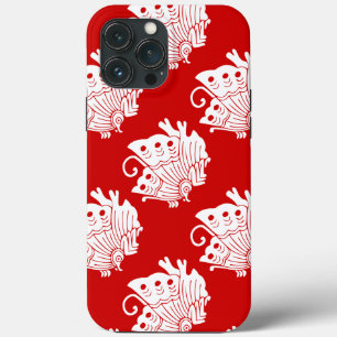 Funda Para iPhone 13 Pro Max Diseño de Kamon japonés con mariposa asiática