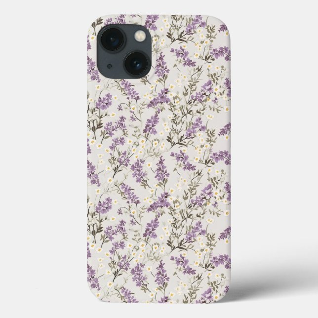 Funda De Case-Mate Para iPhone Diseño de la flor Lilac Lavender (Reverso)