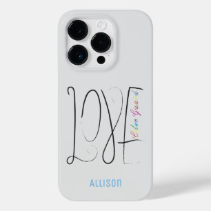 Funda Para iPhone 14 Pro De Case-Mate Diseño de la Guardia de Color de Amor Escrita