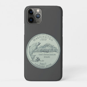 Funda Para iPhone 11 Pro Diseño de la moneda de Washington teñida