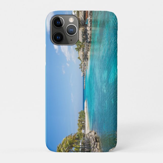 Funda De Case-Mate Para iPhone Diseño de la playa de Curacao (Reverso)