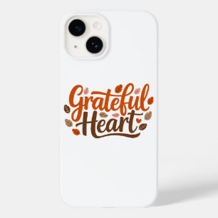 Funda Para iPhone 14 De Case-Mate Diseño de la tipografía del corazón de agradecimie