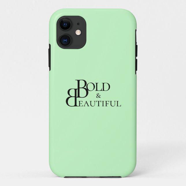 Funda De Case-Mate Para iPhone Diseño de letras en monogramas de estilo negro (Reverso)