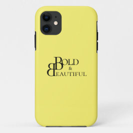 Funda Para iPhone 11 Diseño de letras en monogramas de estilo negro