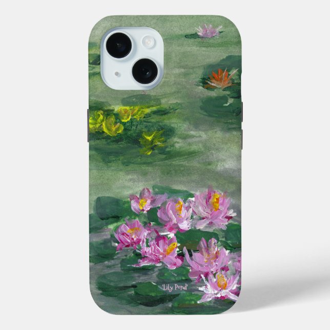 Funda De Case-Mate Para iPhone * Diseño de "LiLy Pond" (Reverso )