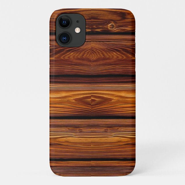 Funda De Case-Mate Para iPhone Diseño de madera (Reverso)