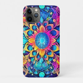 Funda Para iPhone 11 Pro Diseño de Mandala psicodélica