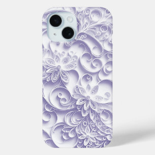 Funda Para iPhone 15 Diseño de margarita de papel que acalló el dique