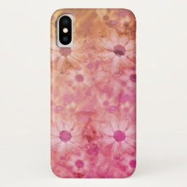 Funda Para iPhone X Diseño de margarita retro arcoiris