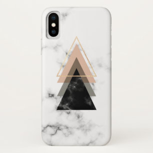 Funda Para iPhone X Diseño de mármol en colores pastel de la impresi
