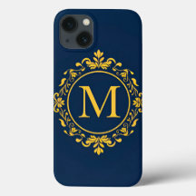 Diseño de Monograma Dorado Elegante