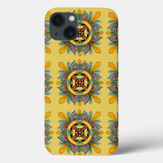 Funda Para iPhone 13 Diseño de mosaico de alta velocidad victoriano
