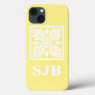 Funda Para iPhone 13 Diseño de mosaicos canarios de maíz y hojas