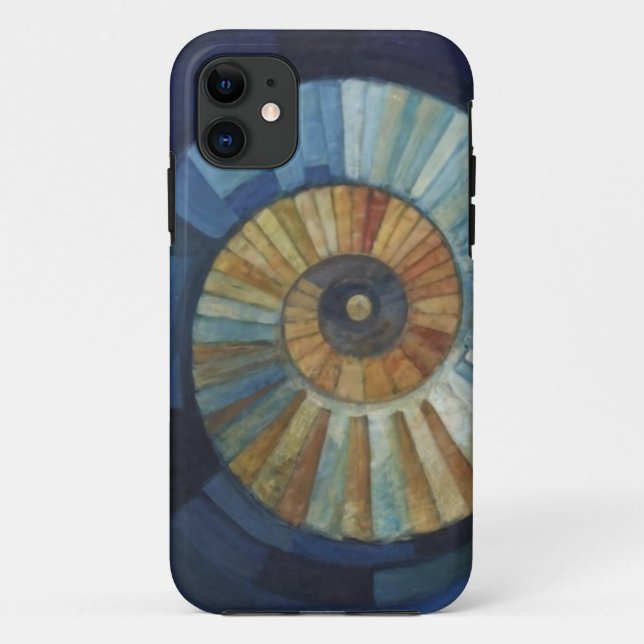 Funda De Case-Mate Para iPhone Diseño de nautilus geométrico (Reverso)