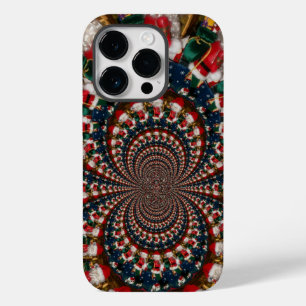 Funda Para iPhone 14 Pro De Case-Mate Diseño de Navidades especiales Santa Kaleidoscope