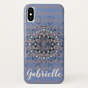 Funda Para iPhone X diseño de nombre de caso de teléfono del personali