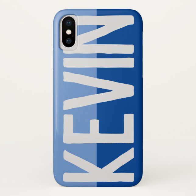 Funda De Case-Mate Para iPhone Diseño de nombre negrita. (Reverso)