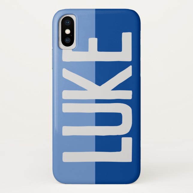 Funda De Case-Mate Para iPhone Diseño de nombre negrita. (Reverso)