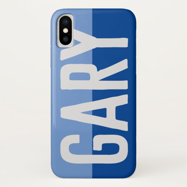 Funda De Case-Mate Para iPhone Diseño de nombre negrita. (Reverso)
