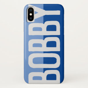 Funda Para iPhone X Diseño de nombre negrita.