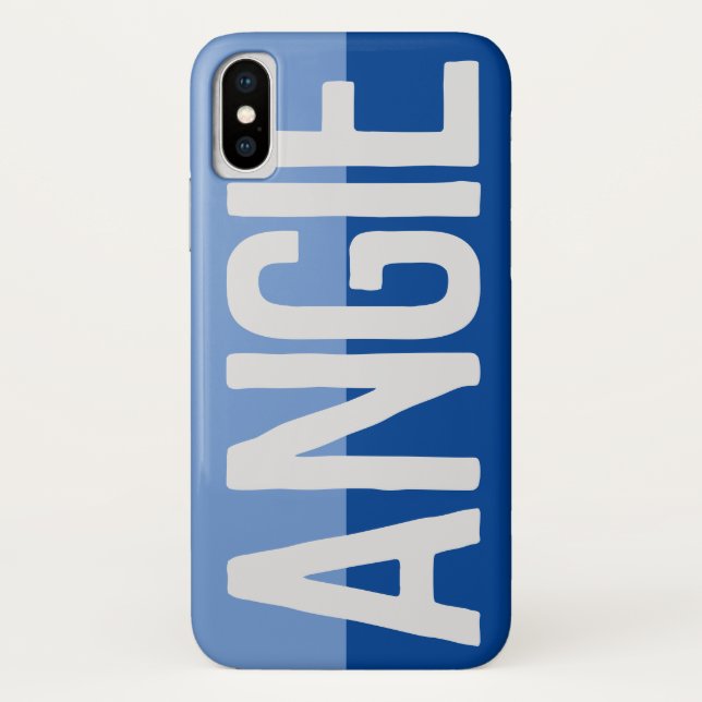 Funda De Case-Mate Para iPhone Diseño de nombre negrita. (Reverso)