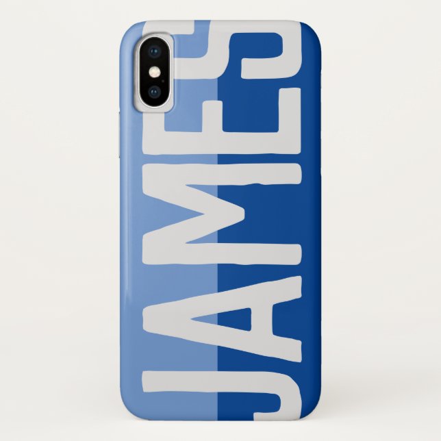 Funda De Case-Mate Para iPhone Diseño de nombre negrita. (Reverso)