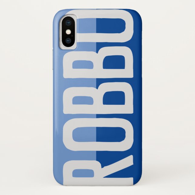Funda De Case-Mate Para iPhone Diseño de nombre negrita. (Reverso)