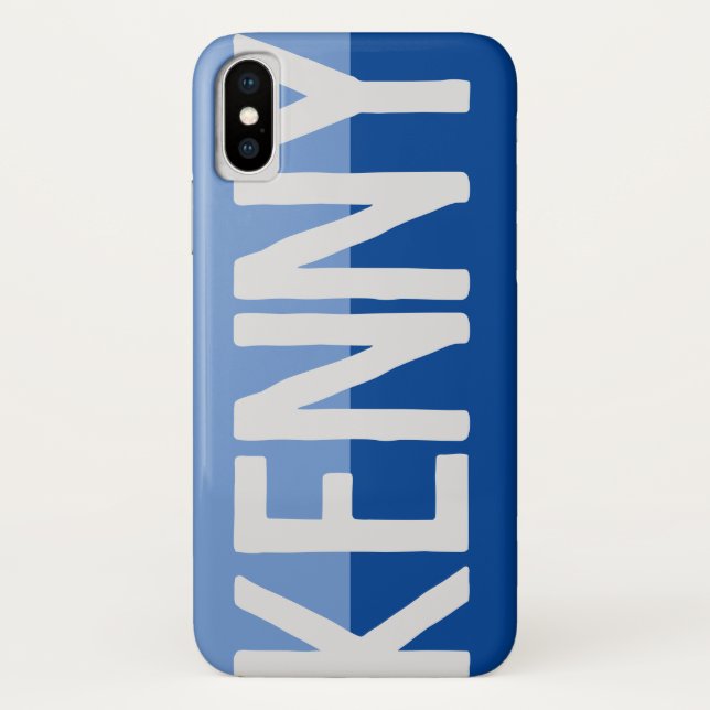 Funda De Case-Mate Para iPhone Diseño de nombre negrita. (Reverso)