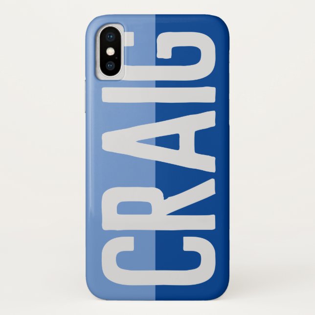 Funda De Case-Mate Para iPhone Diseño de nombre negrita. (Reverso)