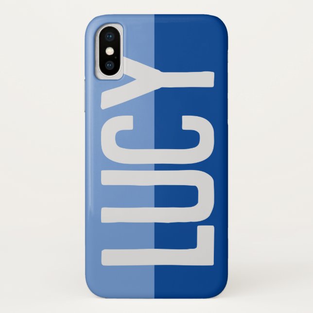 Funda De Case-Mate Para iPhone Diseño de nombre negrita. (Reverso)