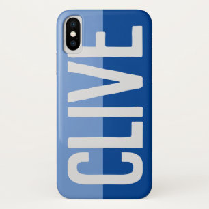 Funda Para iPhone X Diseño de nombre negrita.