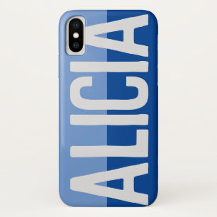 Funda Para iPhone X Diseño de nombre negrita.