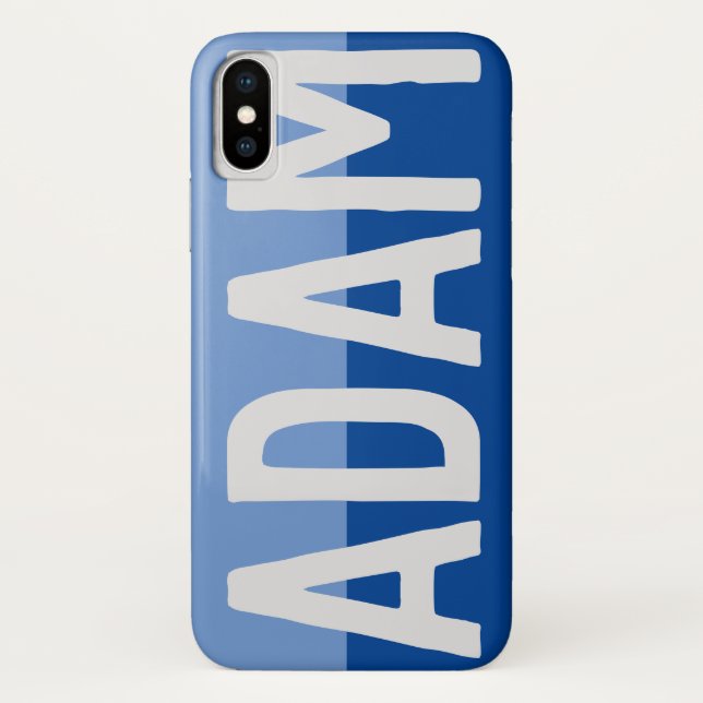 Funda De Case-Mate Para iPhone Diseño de nombre negrita. (Reverso)