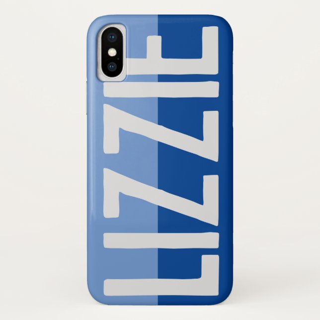 Funda De Case-Mate Para iPhone Diseño de nombre negrita. (Reverso)