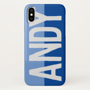 Funda Para iPhone X Diseño de nombre negrita.