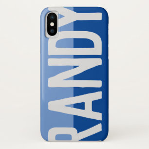 Funda Para iPhone X Diseño de nombre negrita.