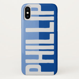 Funda Para iPhone X Diseño de nombre negrita.