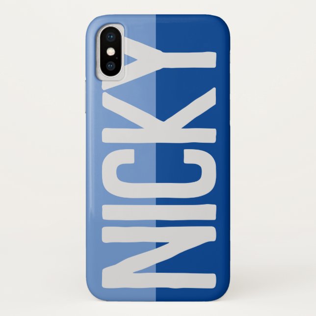 Funda De Case-Mate Para iPhone Diseño de nombre negrita. (Reverso)
