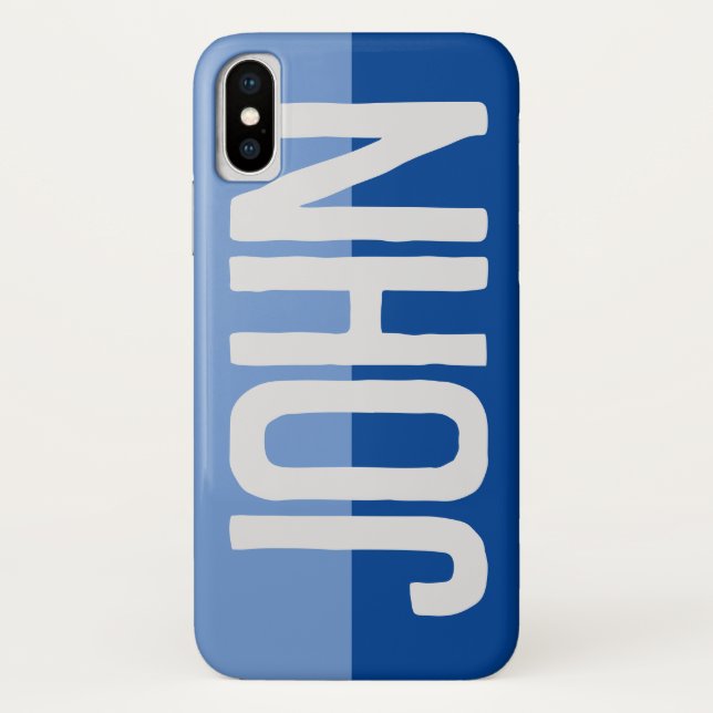 Funda De Case-Mate Para iPhone Diseño de nombre negrita. (Reverso)