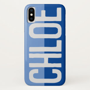 Funda Para iPhone X Diseño de nombre negrita.