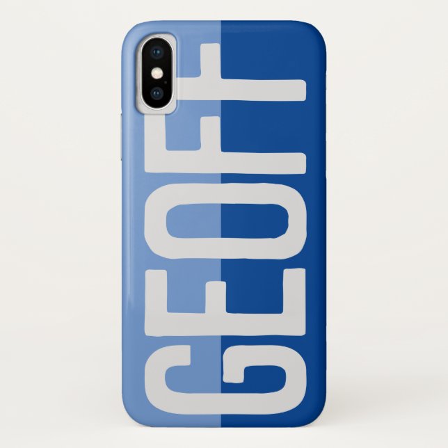 Funda De Case-Mate Para iPhone Diseño de nombre negrita. (Reverso)
