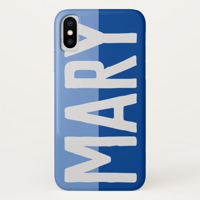 Funda De Case-Mate Para iPhone Diseño de nombre negrita. (Reverso)