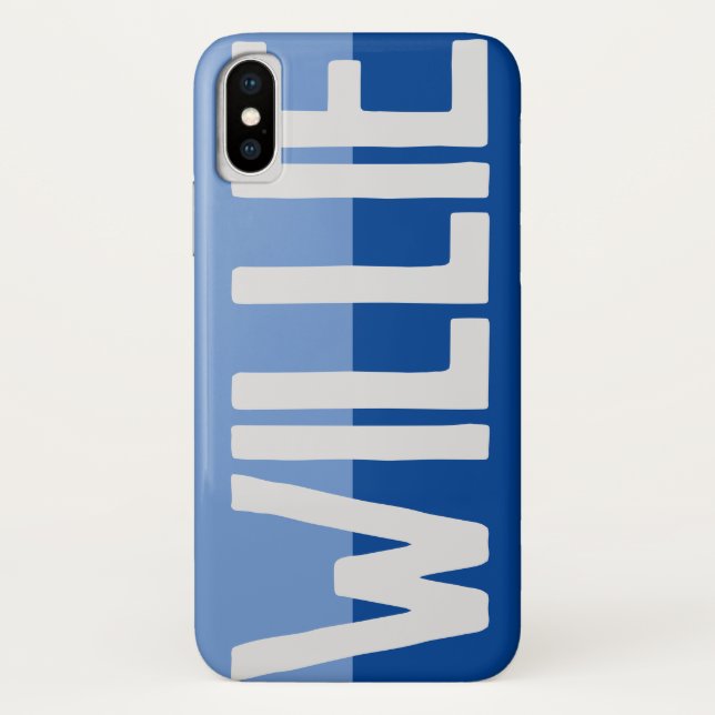 Funda De Case-Mate Para iPhone Diseño de nombre negrita. (Reverso)